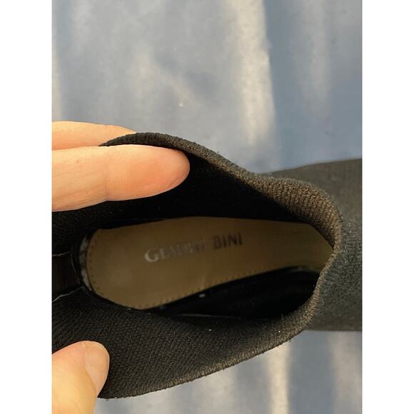 Gianni Bini Women’s Bergen Stretch Peep Toe Sock Booties Color Black Size 8M - Picture 5 of 11